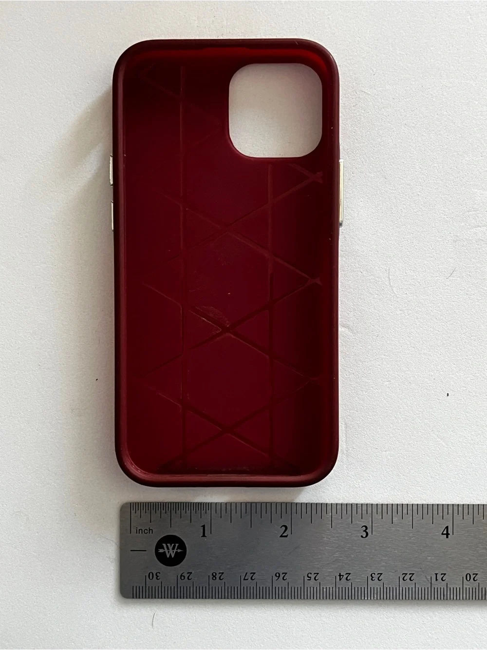 iPhone 13 miniDeep Red Protective Phone Case with Enhanced Shock Resistance
